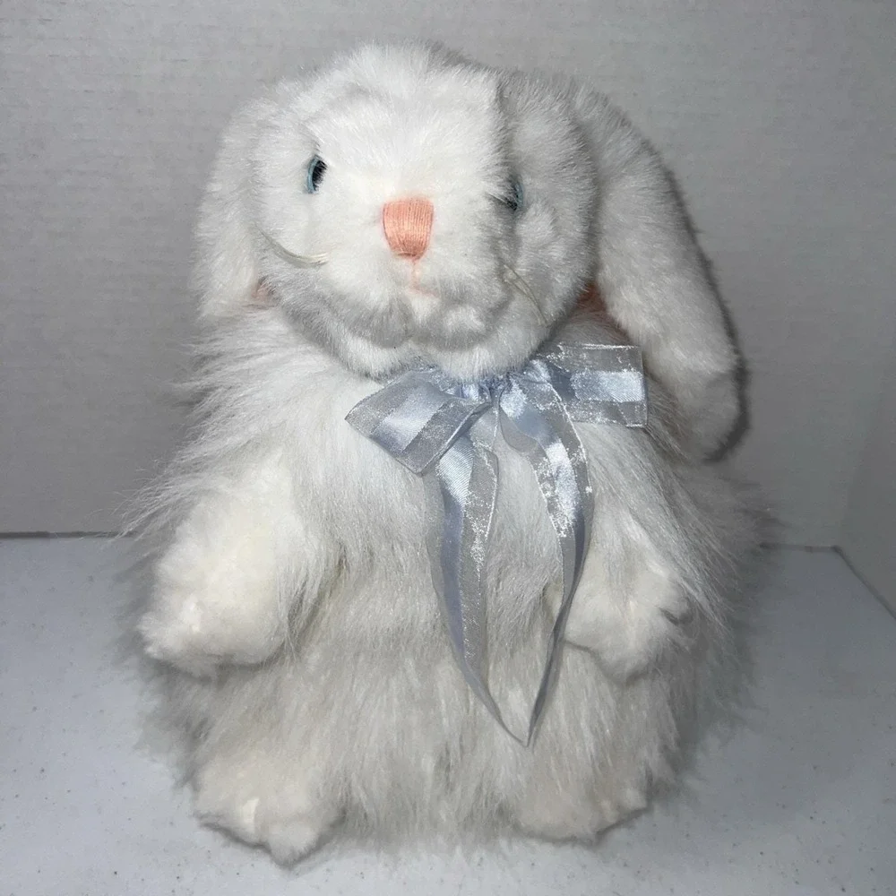 TY Classic Plush CASHMERE the Rabbit White Angora 12